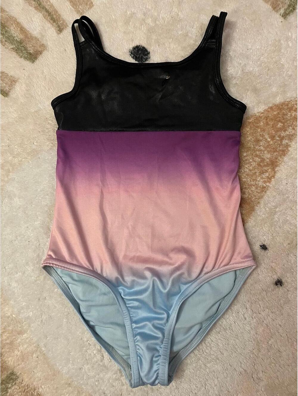 Justice Girls XS 5/6 Ombre Dance Gymnastics Leotard